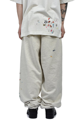 KIDS STICKER PANTS / WHT