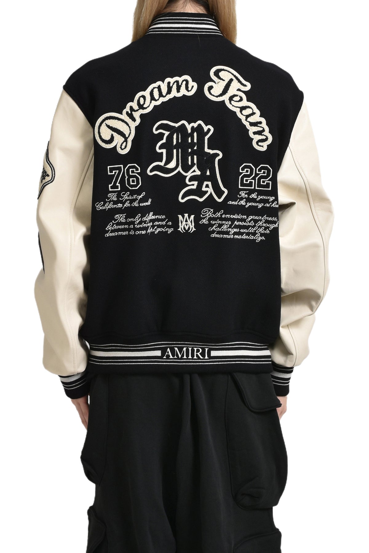 DREAM TEAM VARSITY JACKET / BLK