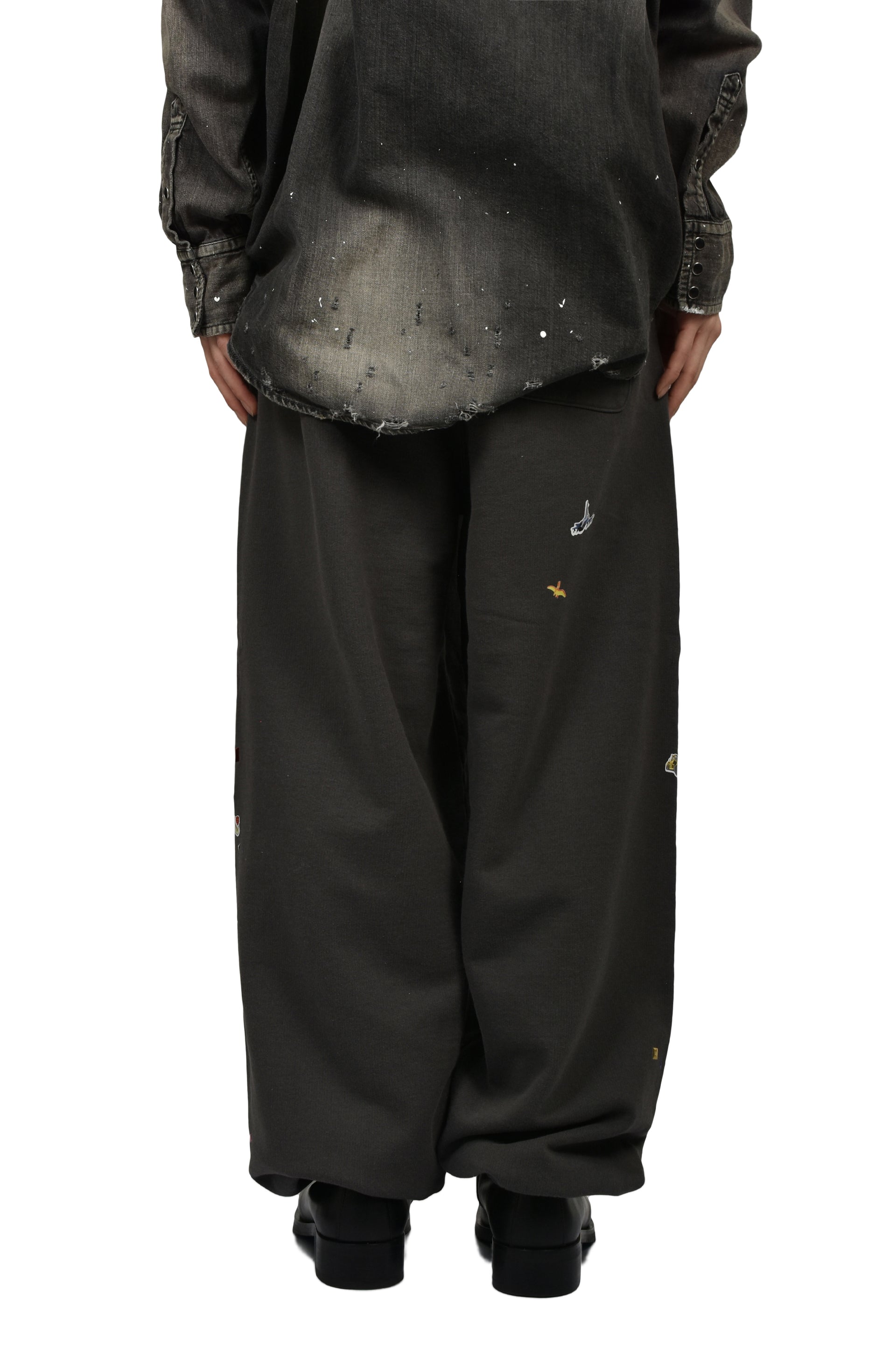 KIDS STICKER PANTS / BLK