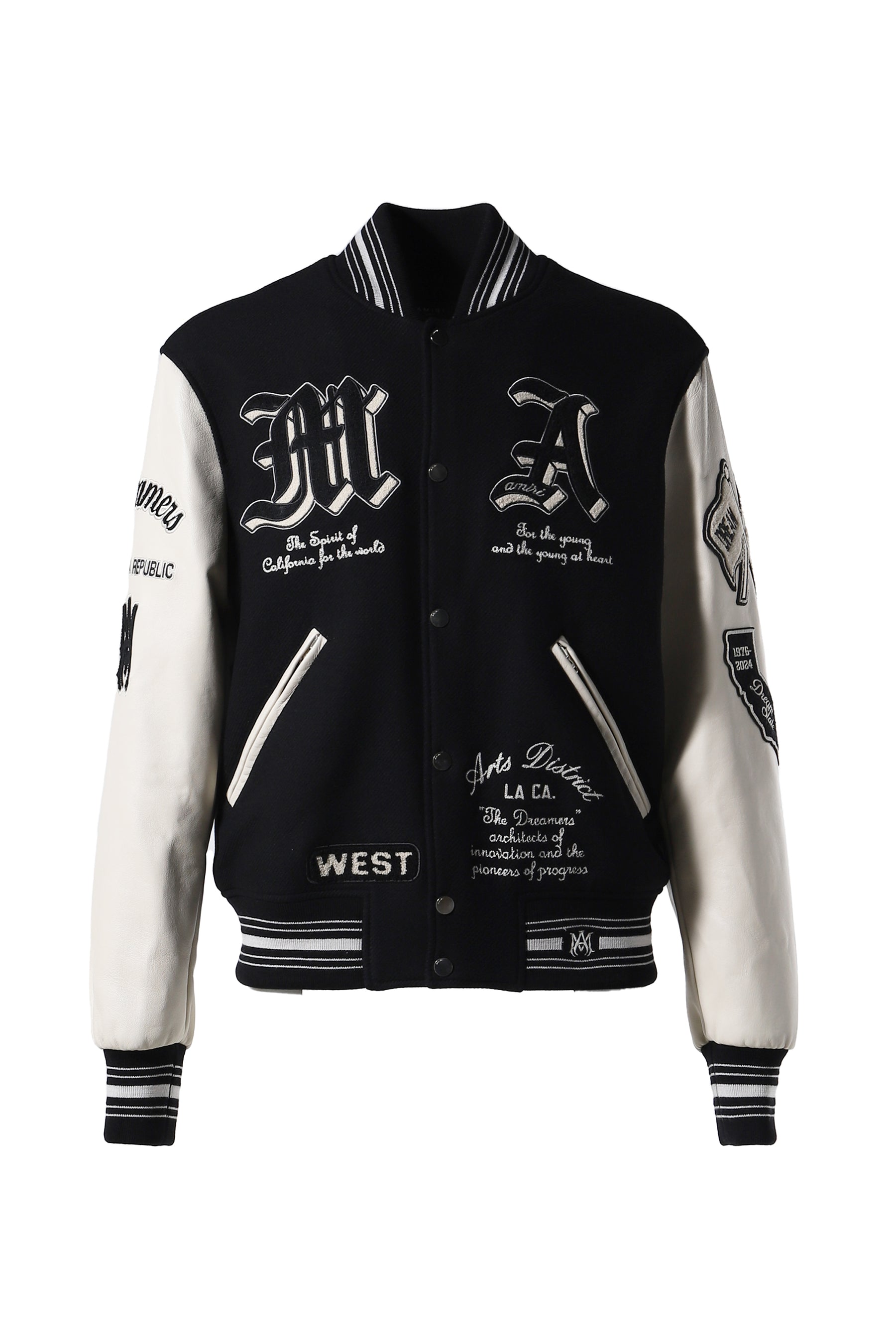 DREAM TEAM VARSITY JACKET / BLK