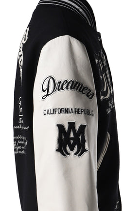 DREAM TEAM VARSITY JACKET / BLK