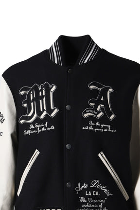 DREAM TEAM VARSITY JACKET / BLK