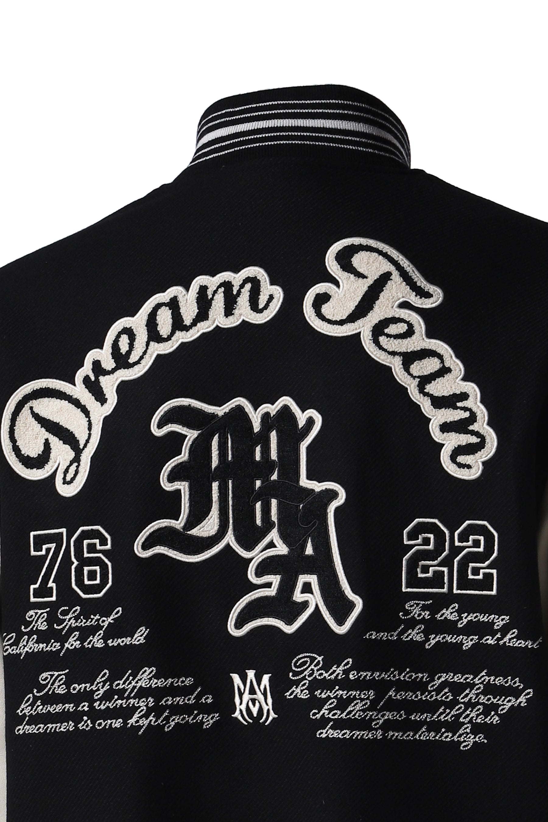 DREAM TEAM VARSITY JACKET / BLK