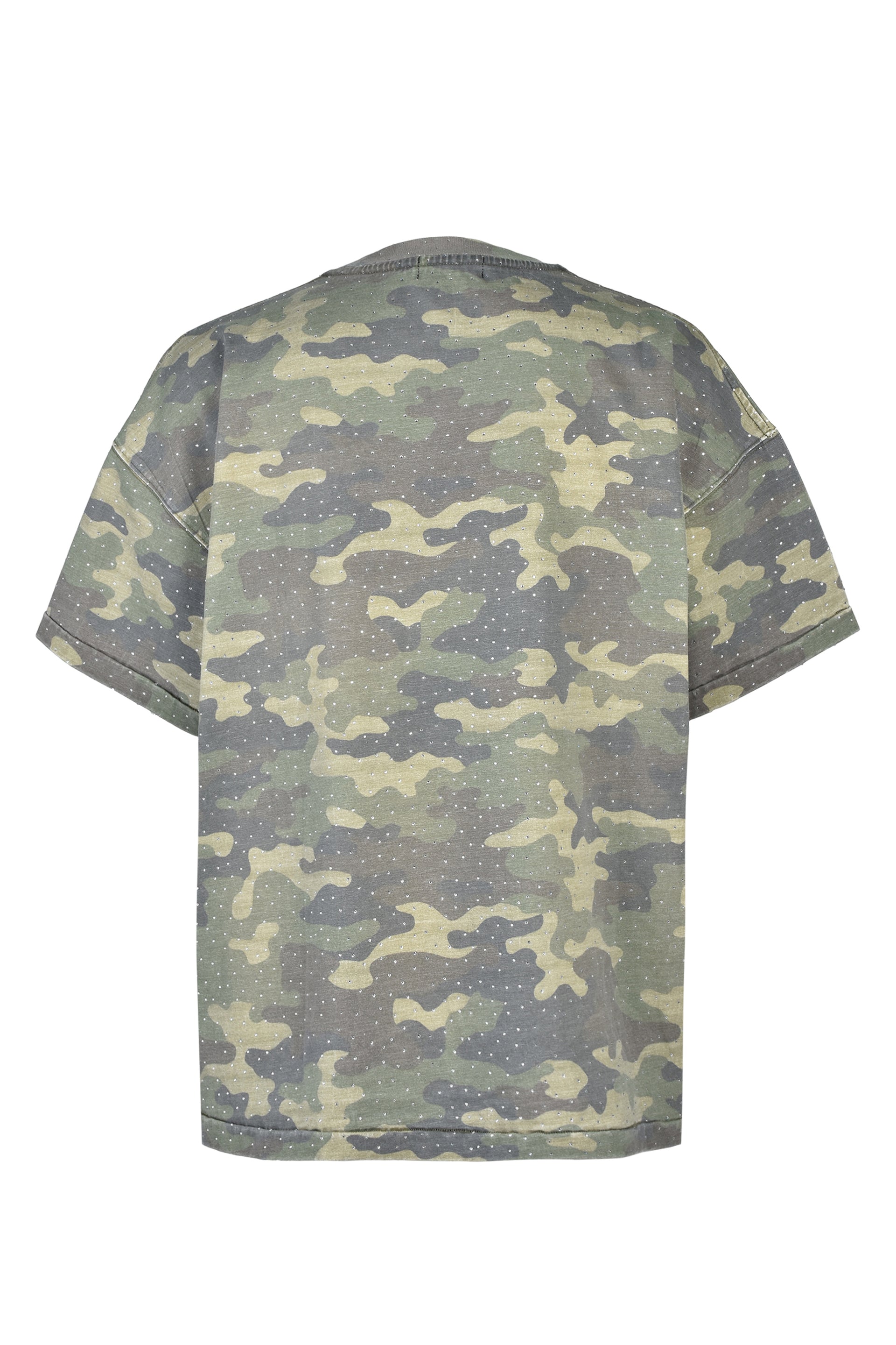RHINESTONE WAPPEN TEE / CAMO