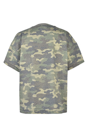 RHINESTONE WAPPEN TEE / CAMO