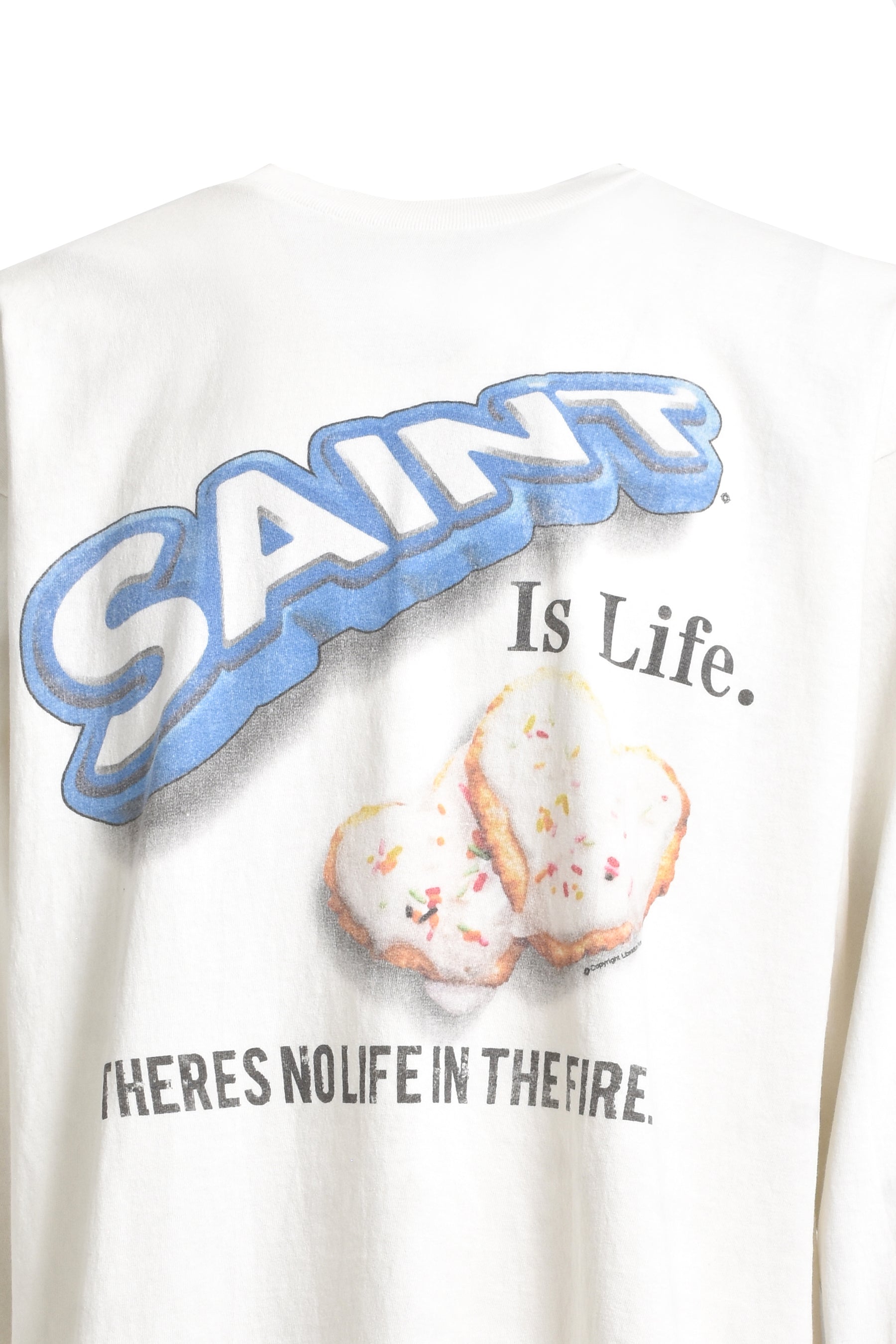 SA_LS TEE/HEART CKIE / WHT