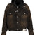 LAYERED DENIM JACKET / BLK