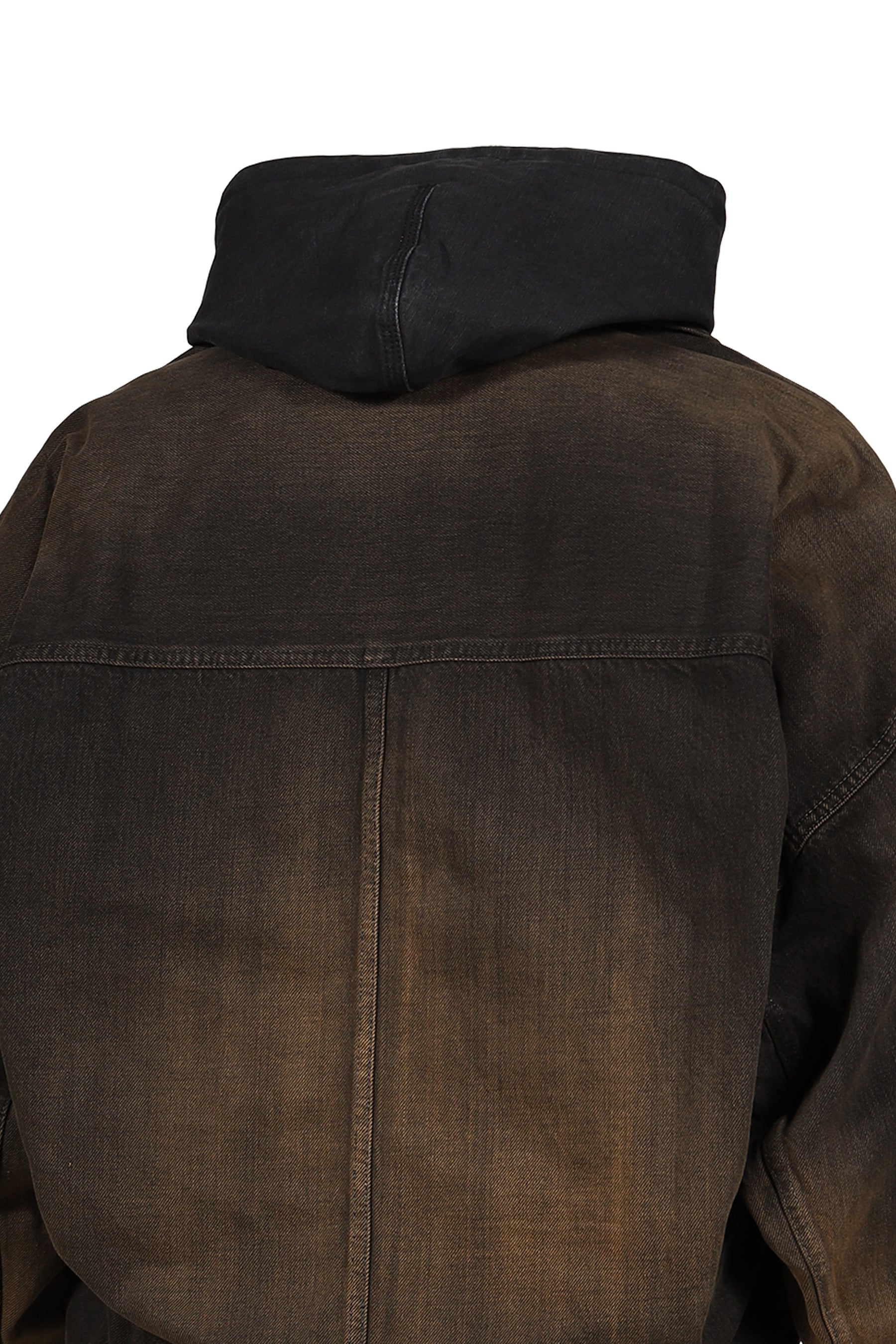 LAYERED DENIM JACKET / BLK