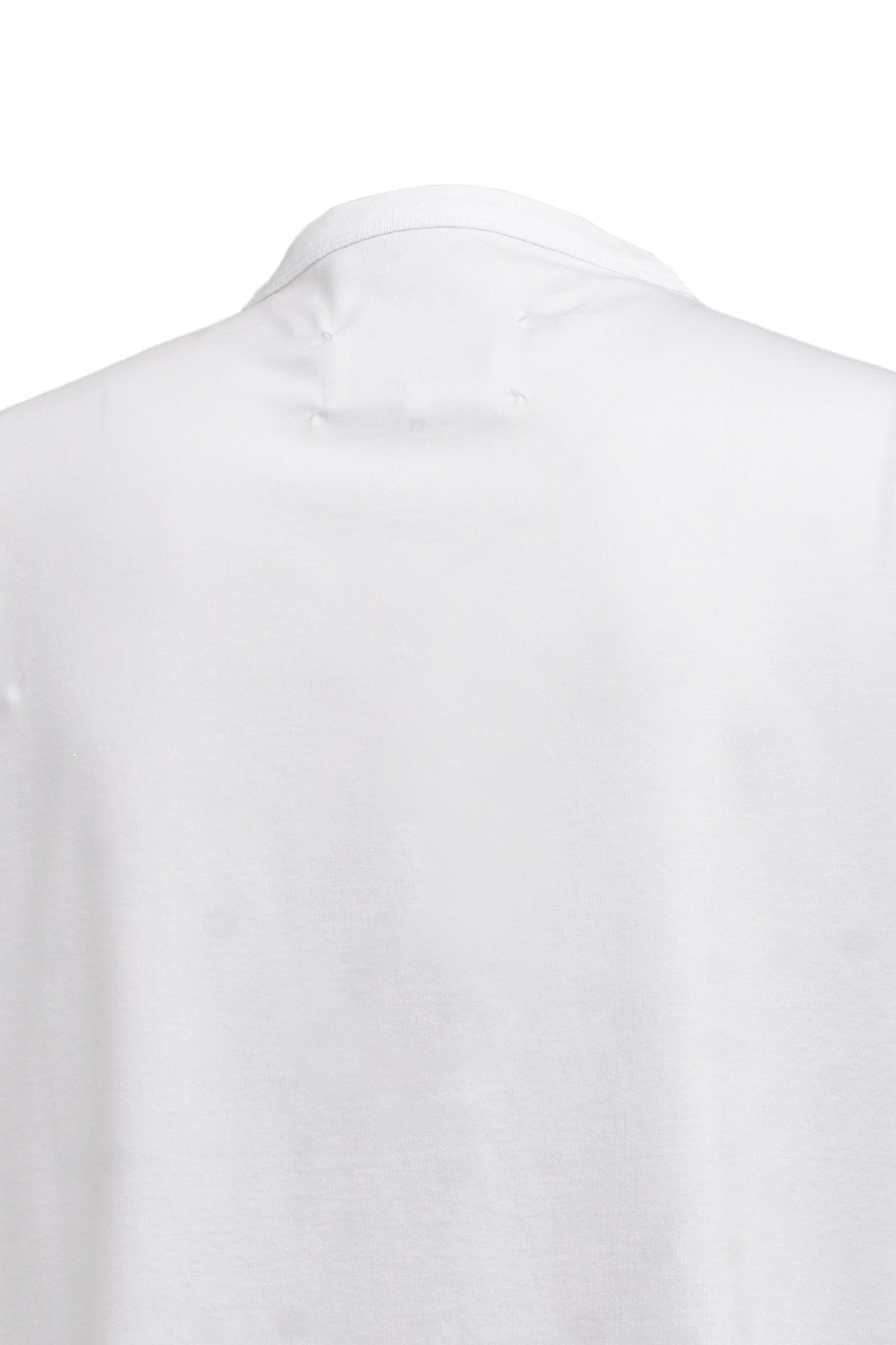 T-SHIRT / WHT BLK EMBROIDERY