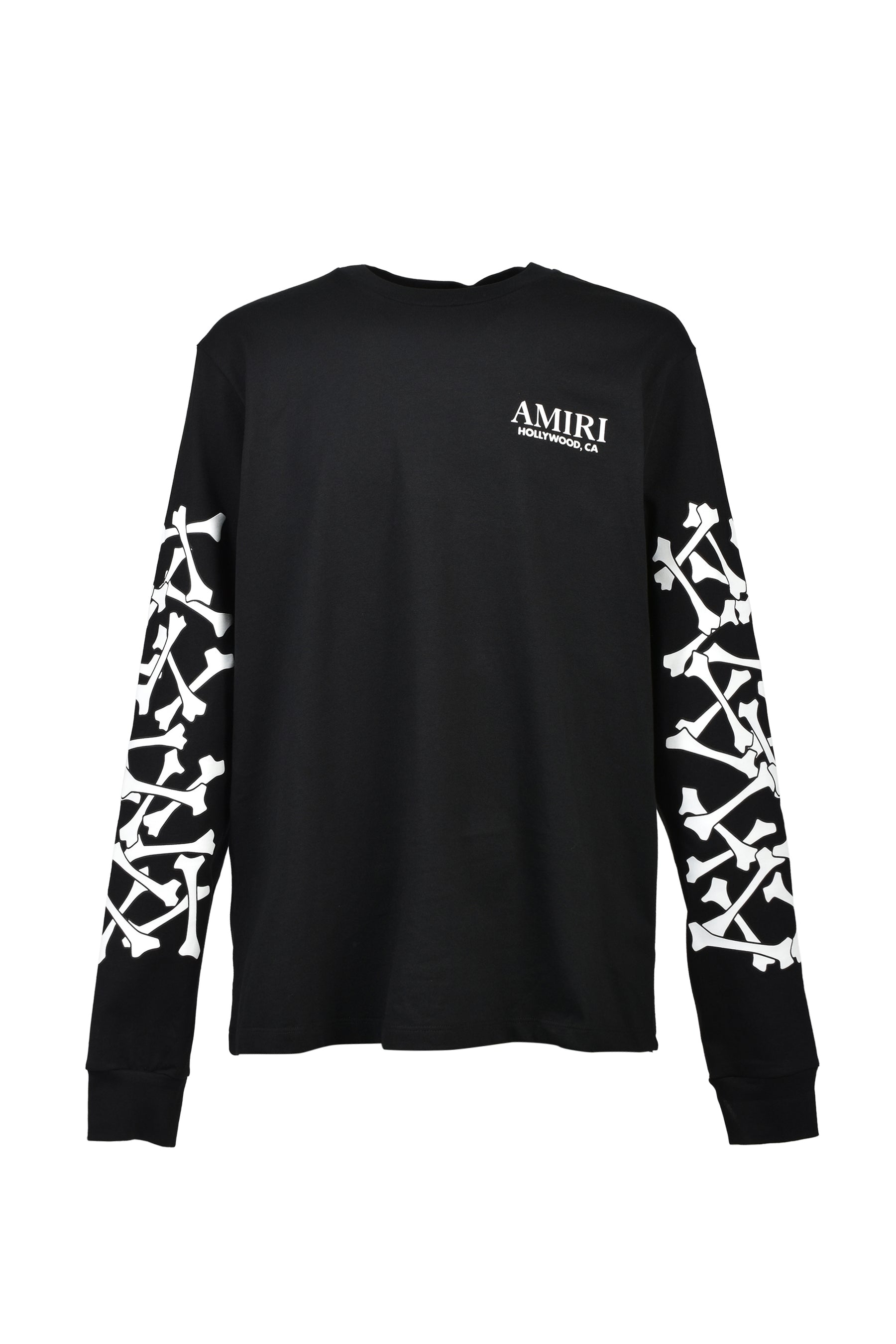 BONES STACKED L/S TEE / BLK