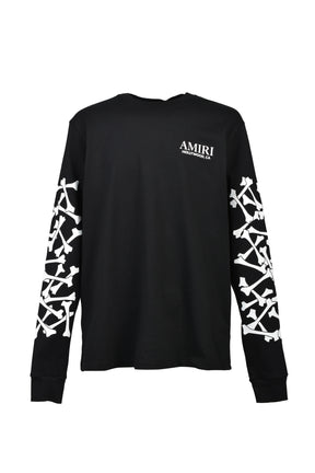 BONES STACKED L/S TEE / BLK