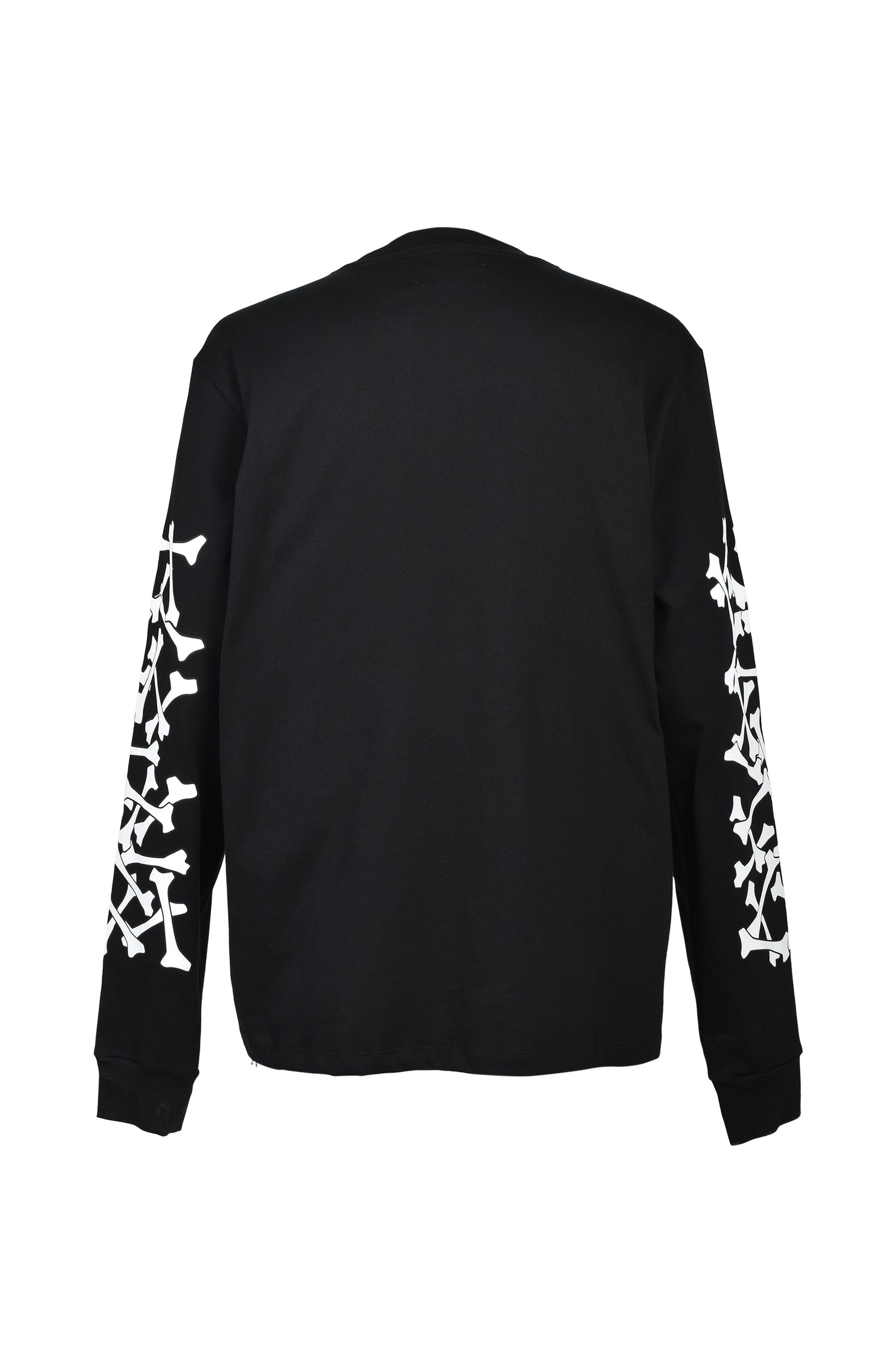 BONES STACKED L/S TEE / BLK
