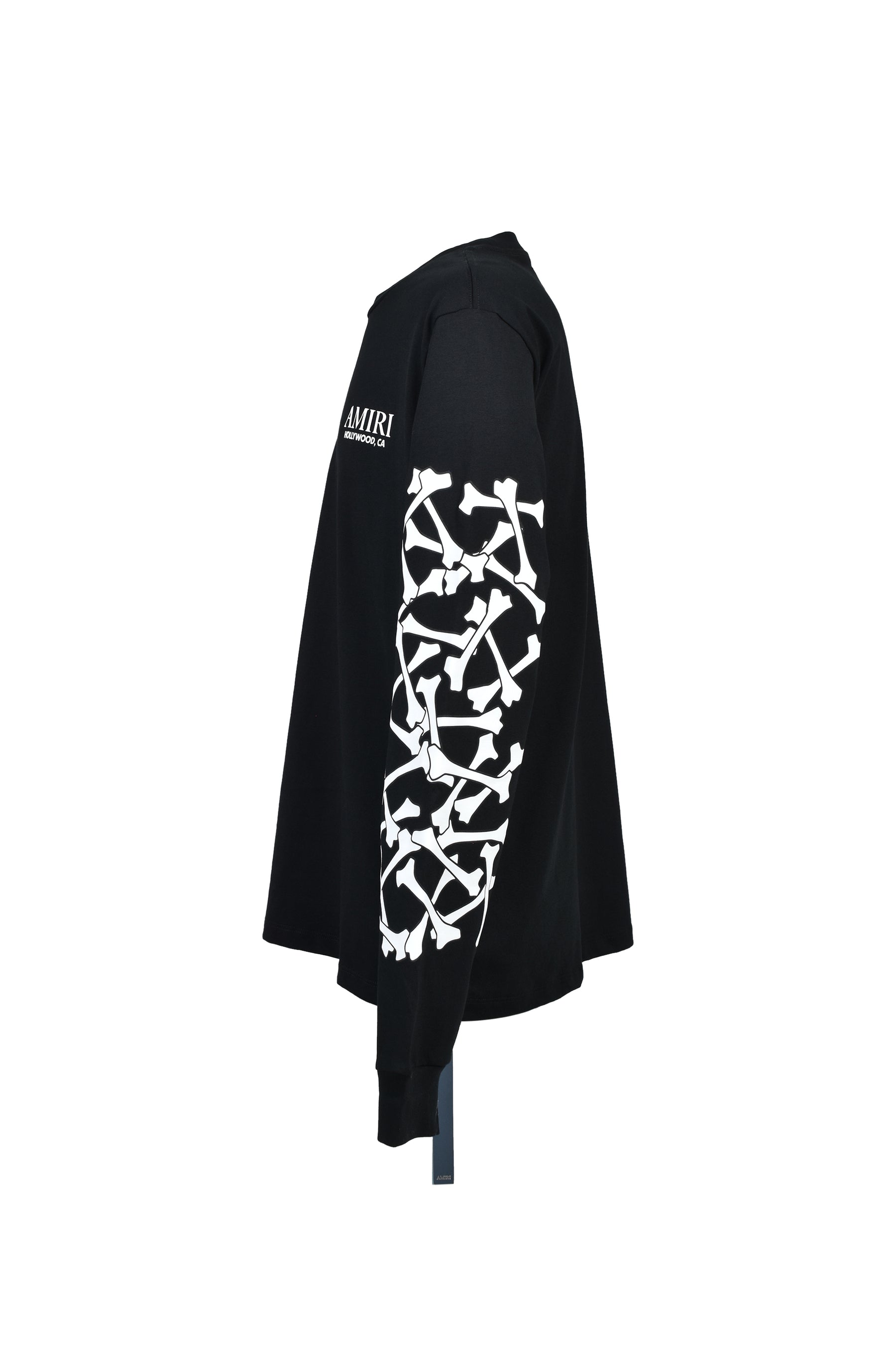 BONES STACKED L/S TEE / BLK