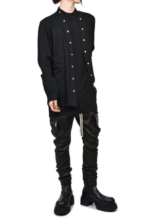 LARRY FOGPOCKET SHIRT / BLK