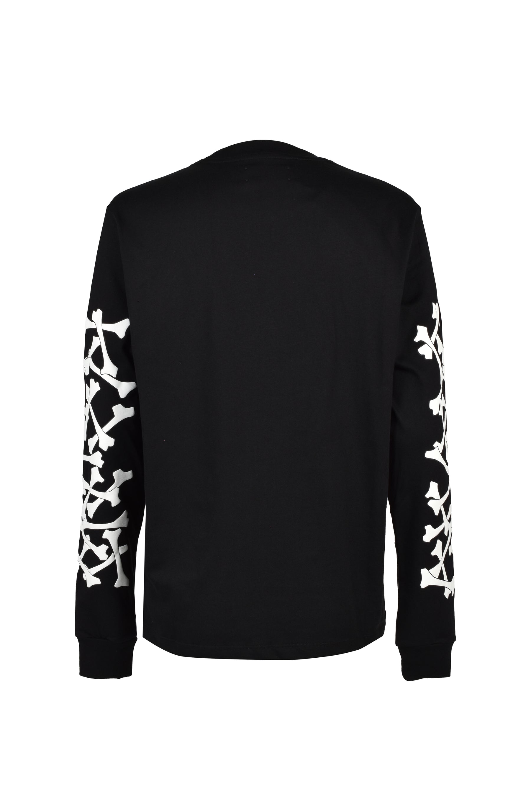 BONES STACKED L/S TEE / BLK