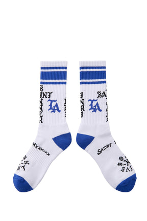 BR_SOCKS/ST SINNER / WHT BLU