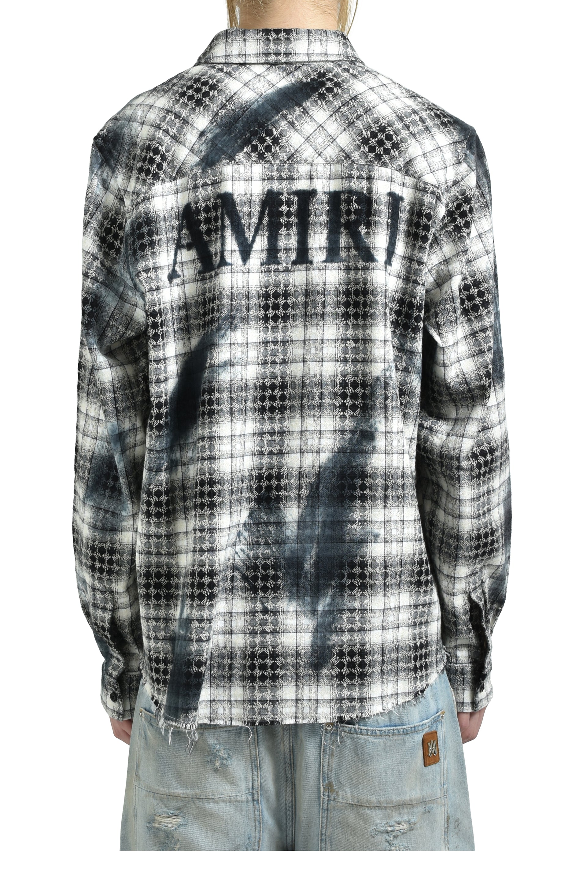 MA QUAD BLEACH FLANNEL / BLK