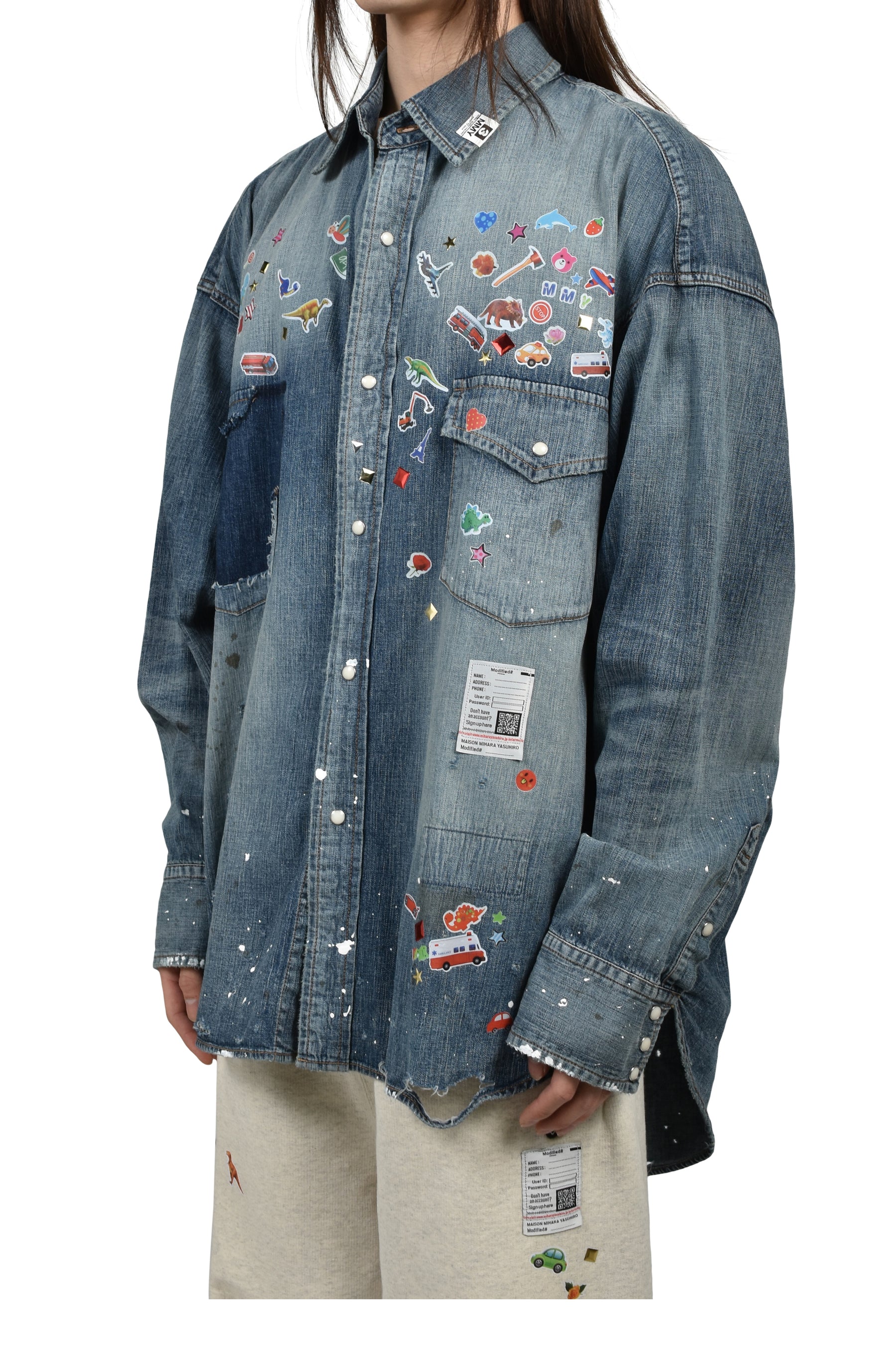 DENIM SHIRTS W STICKER / IND