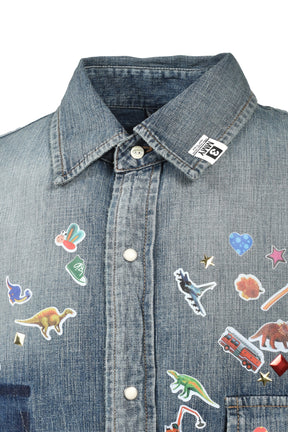 Maison MIHARA YASUHIRO DENIM SHIRTS W STICKER / IND