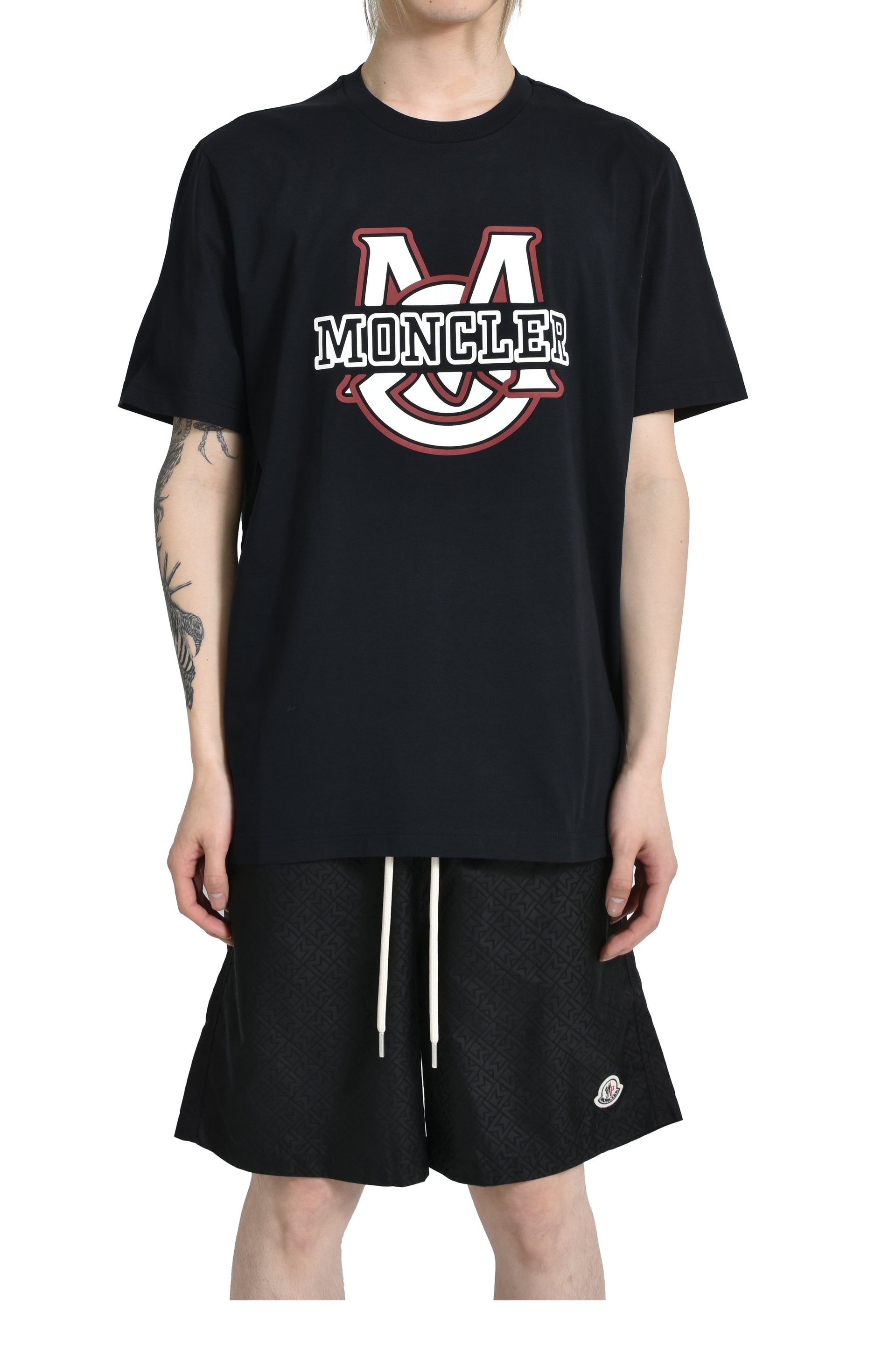 Moncler COLLEGE LOGO SS T-SHIRT / GRY