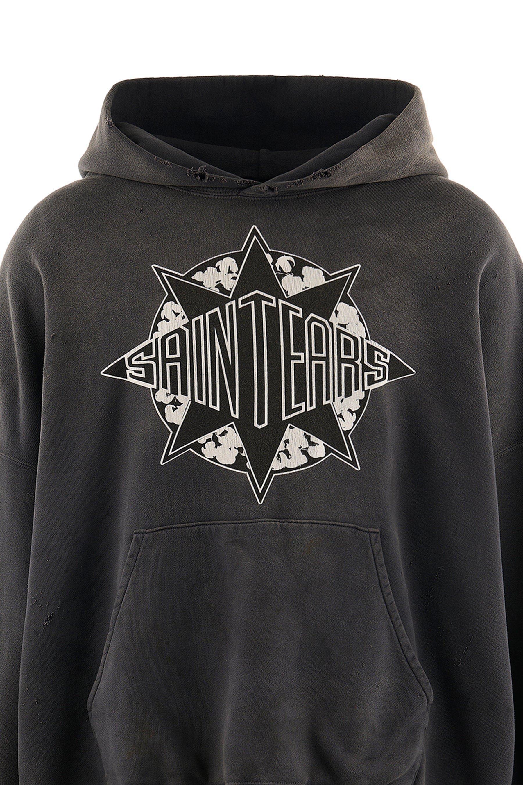 DT_HOODIE/ST TEARS / BLK