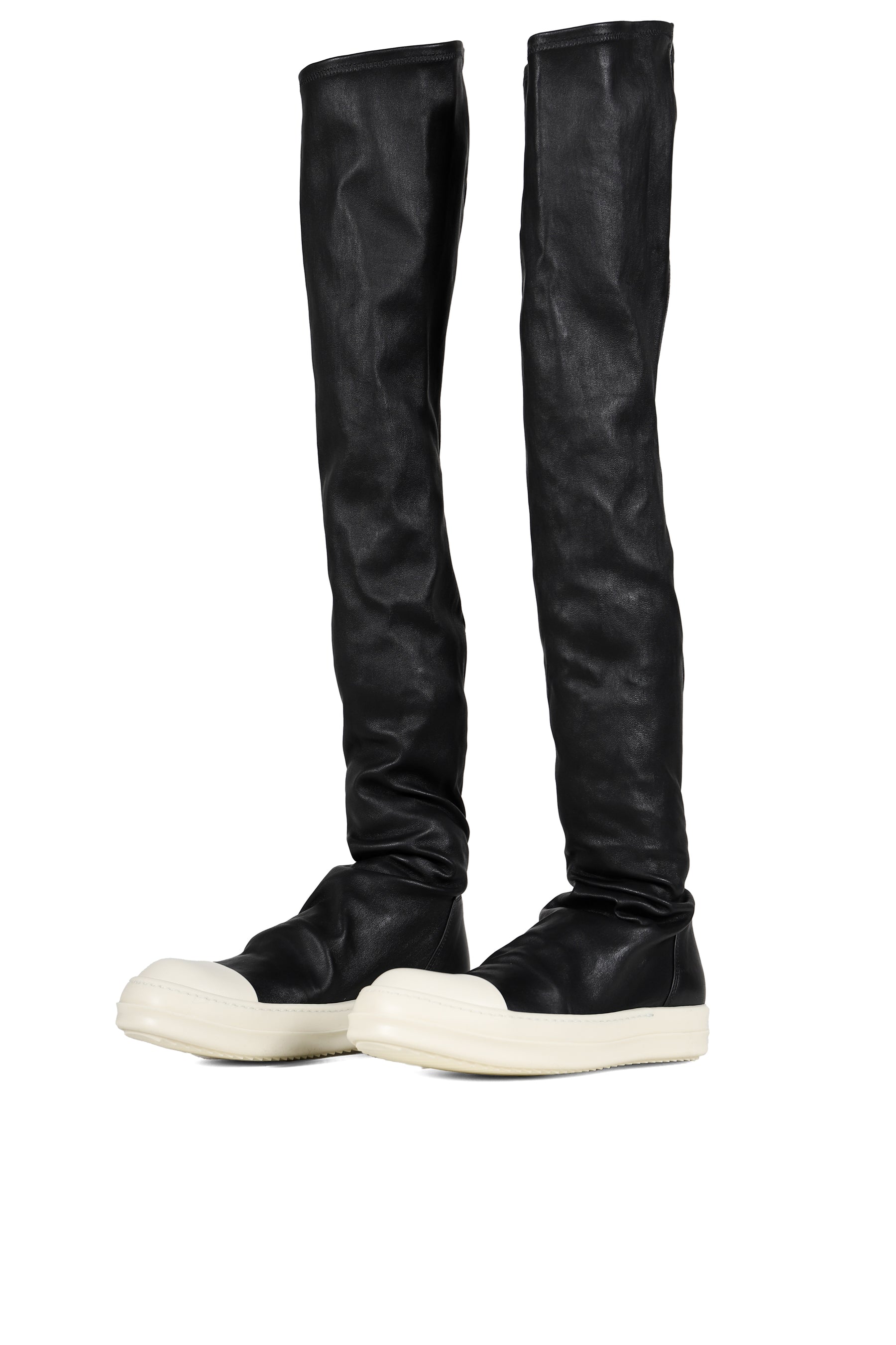 HIGH STOCKING SNEAKS / BLK MILK MILK