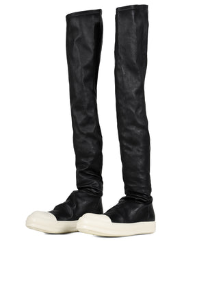 HIGH STOCKING SNEAKS / BLK MILK MILK