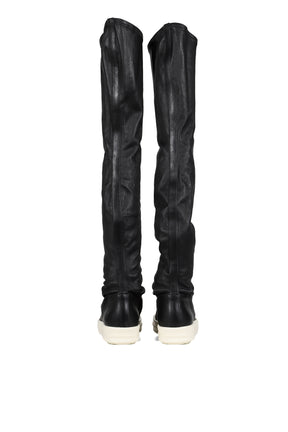 HIGH STOCKING SNEAKS / BLK MILK MILK