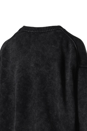 OVERSIZED LS PULLOVER W EMBOSS ALEXANDER WANG LOGO / STORM