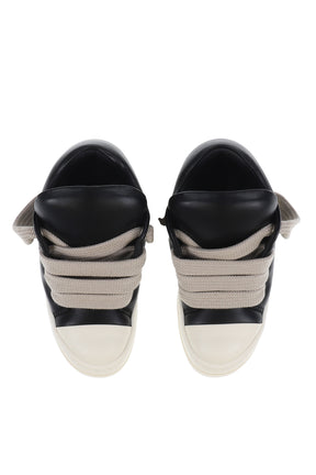 JUMBO LACED PADDED LOW SNEAKS / BLK MILK MILK