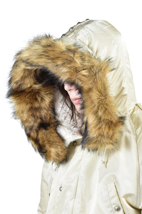 AI N-3B PARKA (DETACHABLE RIVET VELCRO) / VTG WHT