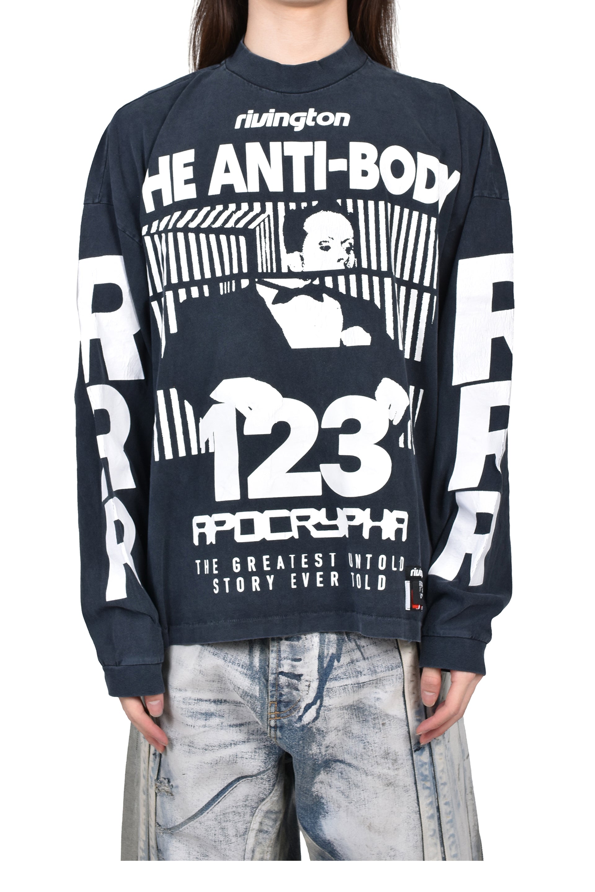 THE ANTI-BODY VINTAGE LS TEE / BLACK