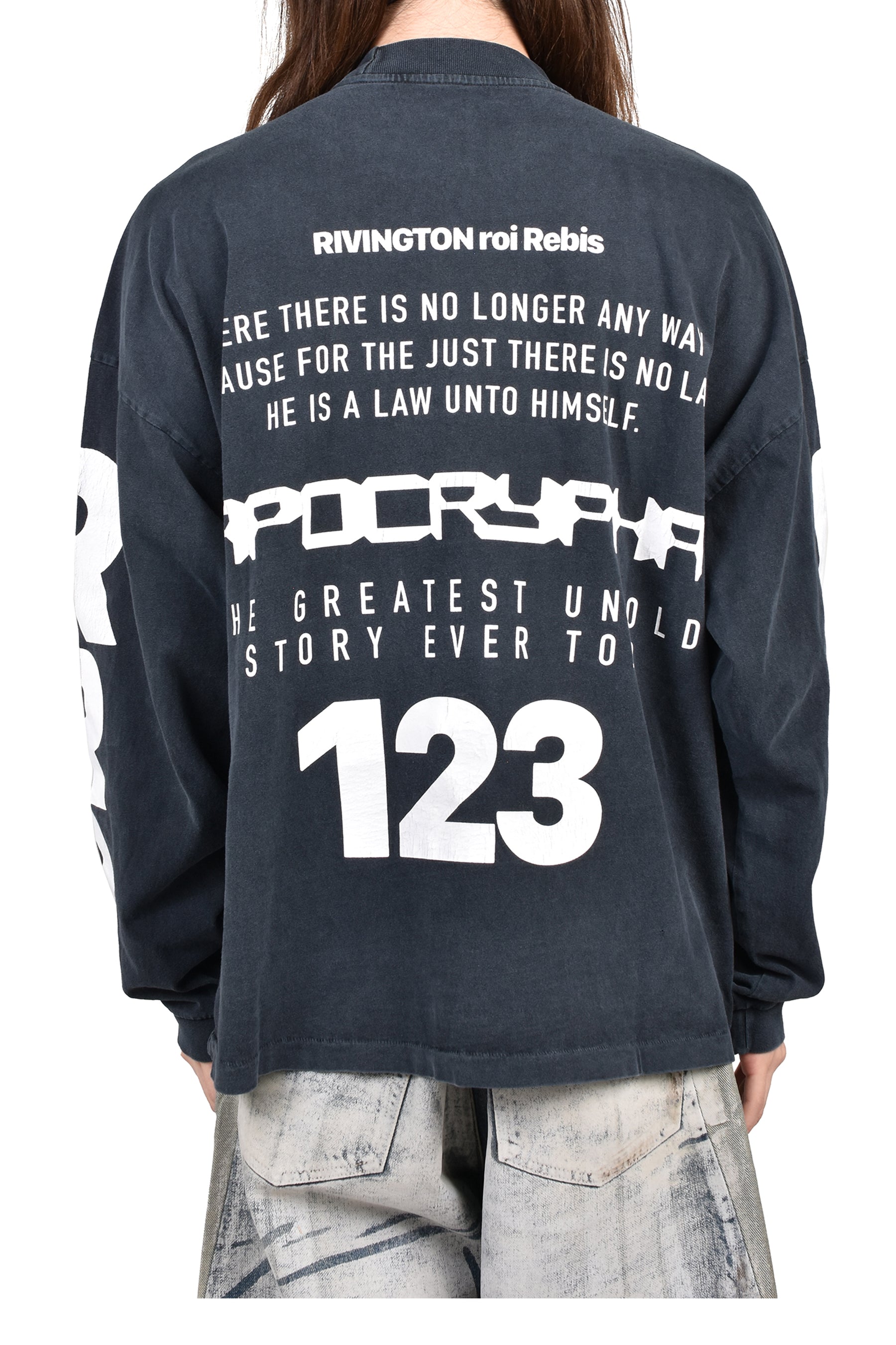 THE ANTI-BODY VINTAGE LS TEE / BLACK