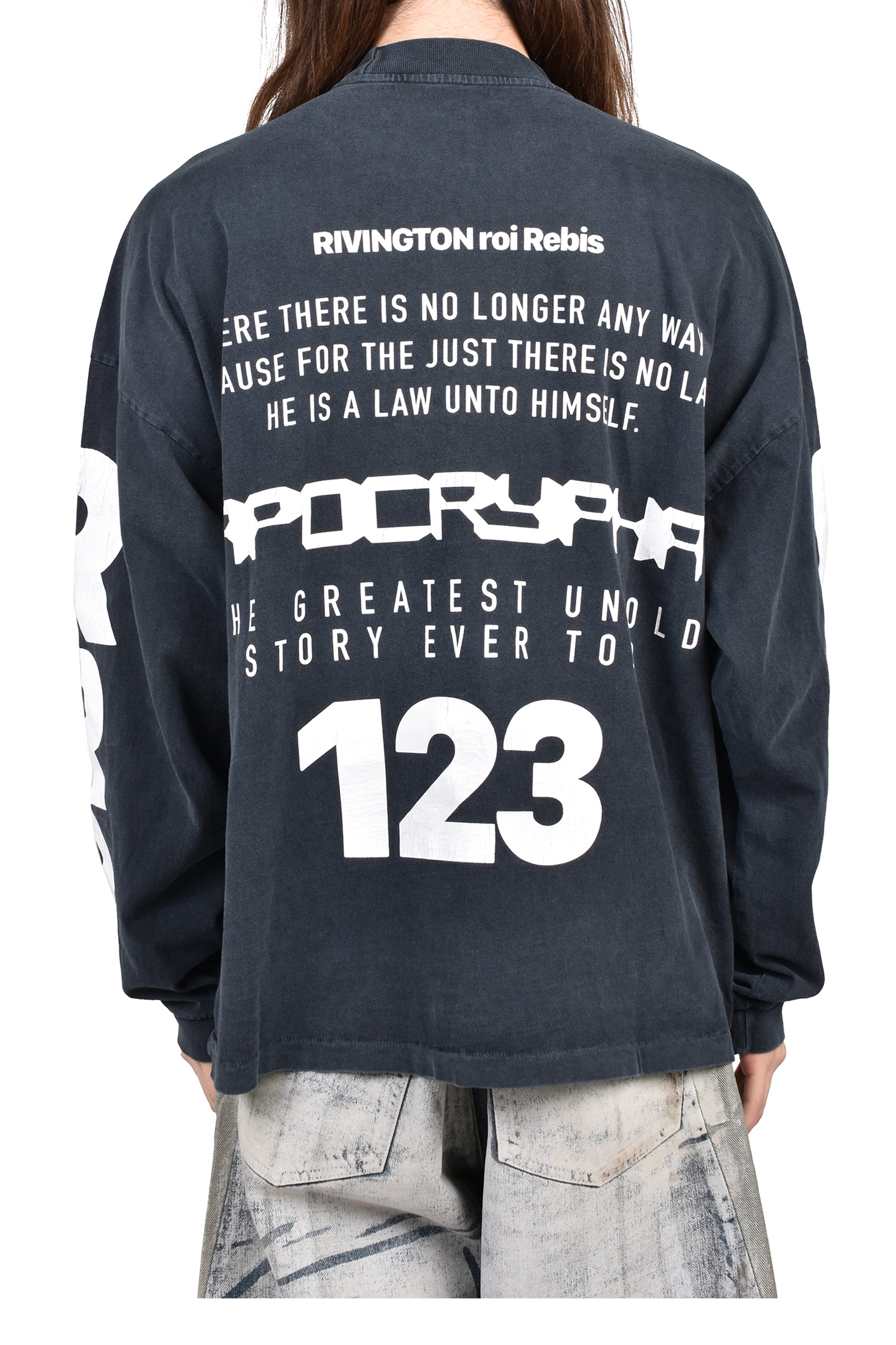 THE ANTI-BODY VINTAGE LS TEE / BLACK