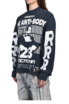THE ANTI-BODY VINTAGE LS TEE / BLACK