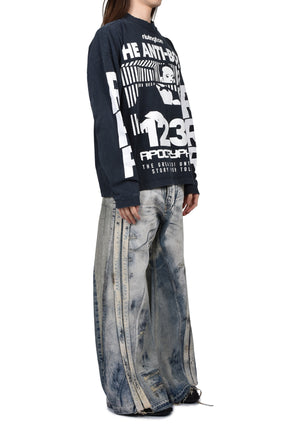 THE ANTI-BODY VINTAGE LS TEE / BLACK