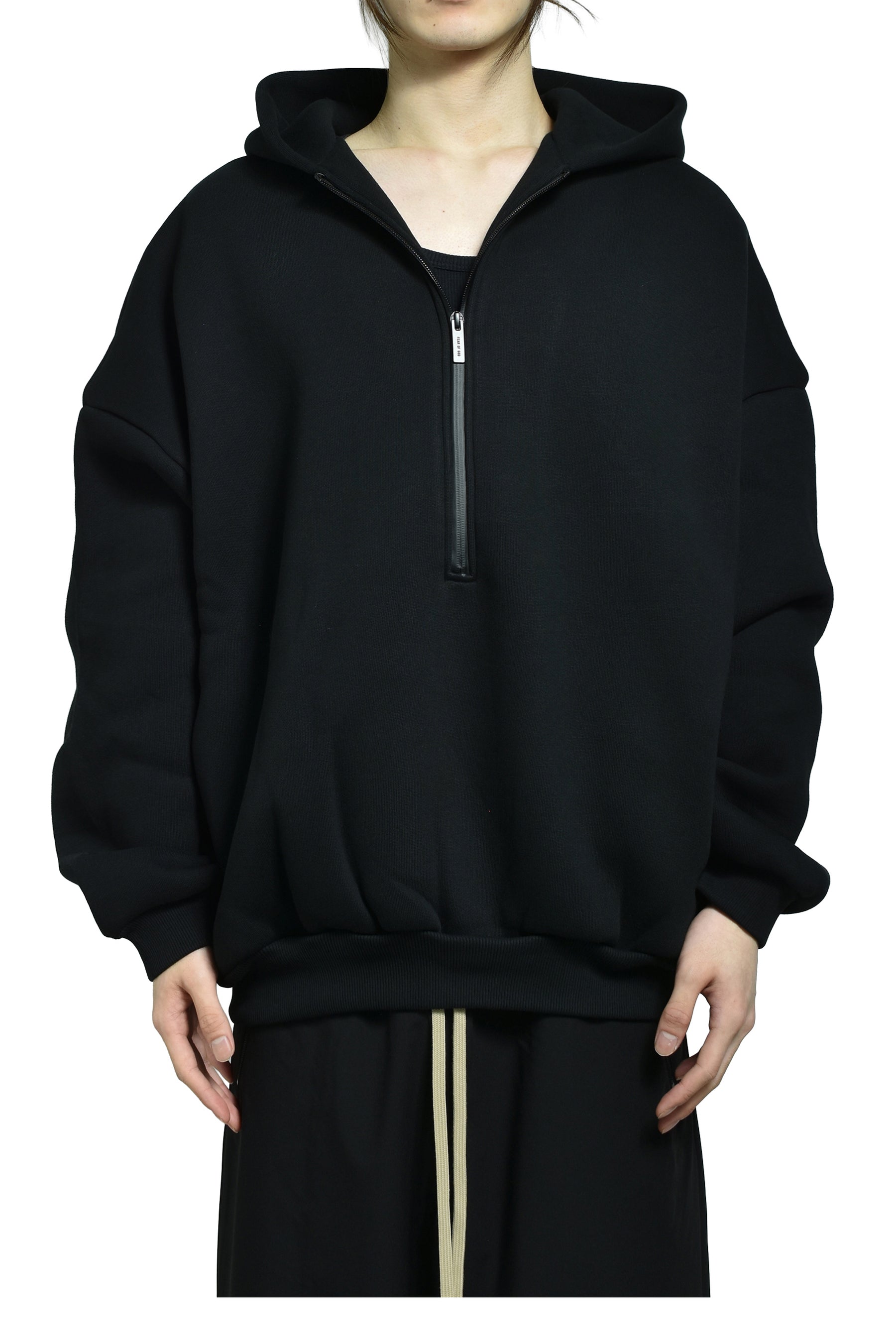 ATHLETIC HALFZIP HOODIE / BLK