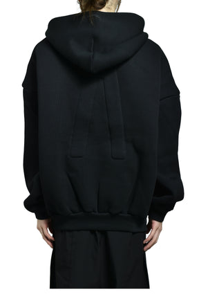 ATHLETIC HALFZIP HOODIE / BLK