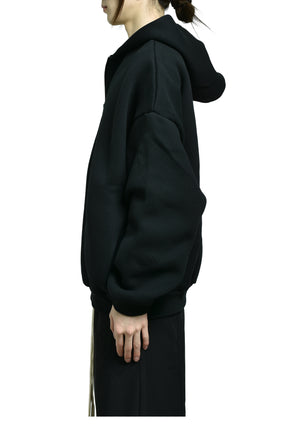 ATHLETIC HALFZIP HOODIE / BLK