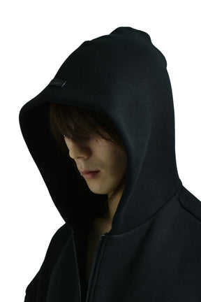 ATHLETIC HALFZIP HOODIE / BLK