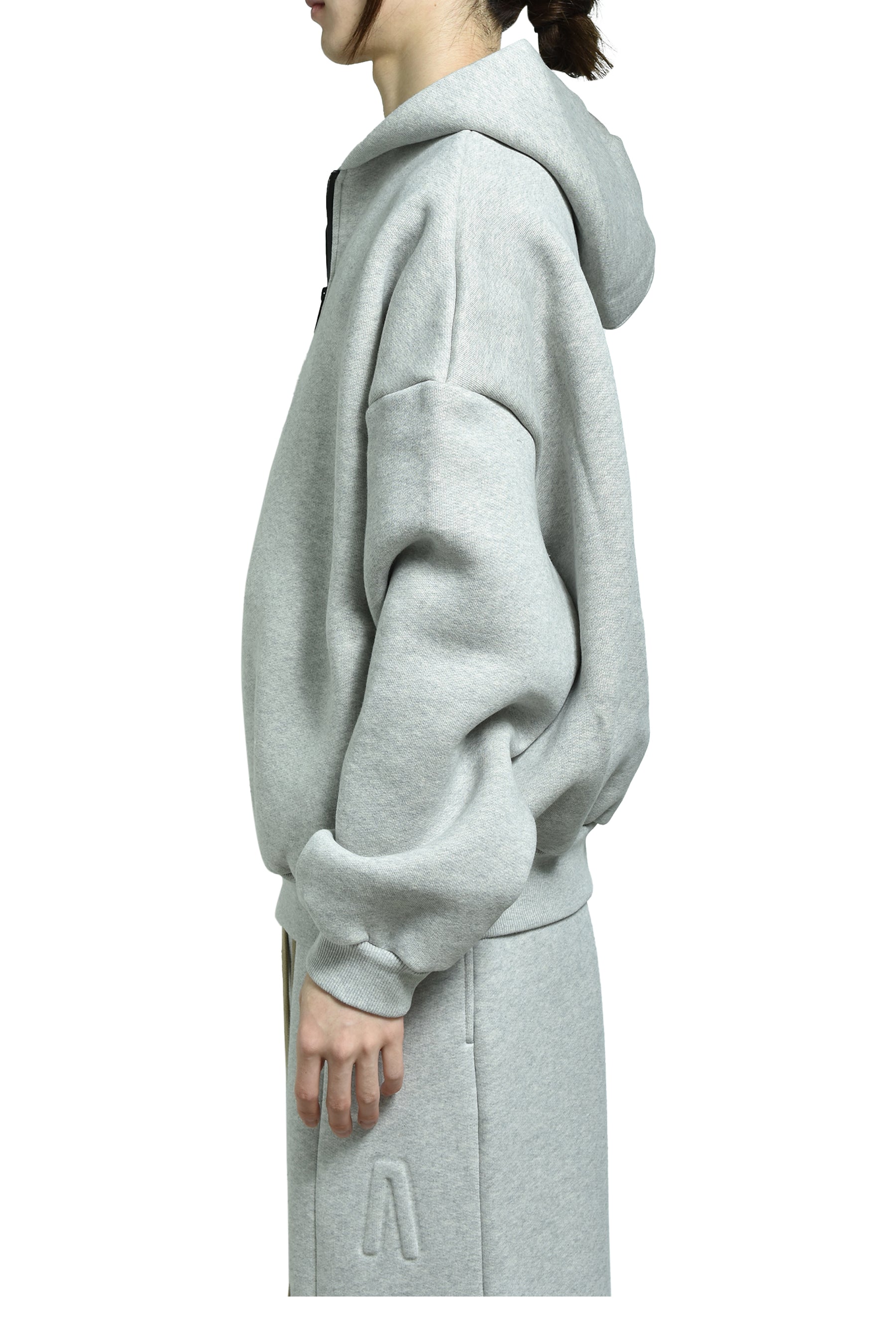 ATHLETIC HALFZIP HOODIE / MELANGE GRY 