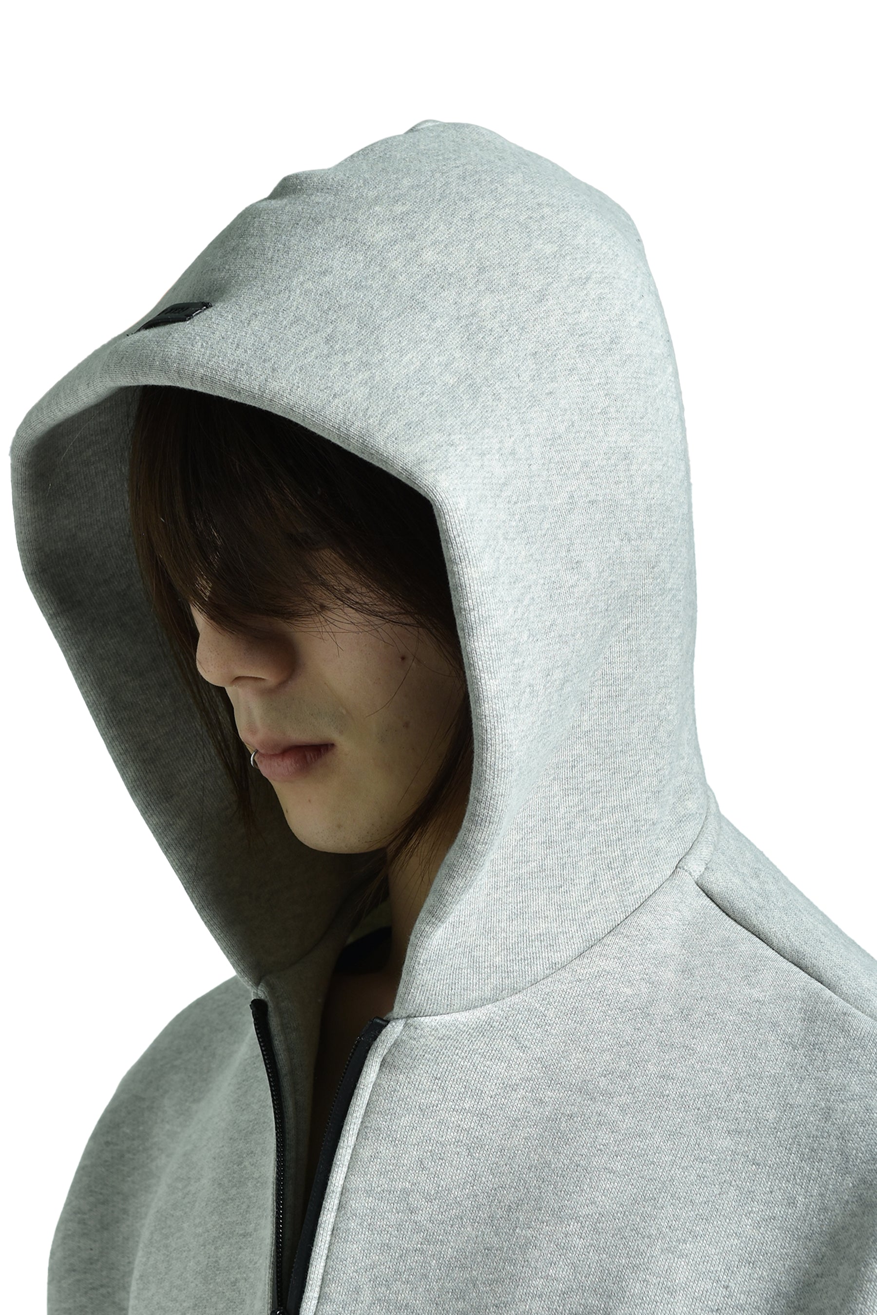 ATHLETIC HALFZIP HOODIE / MELANGE GRY 