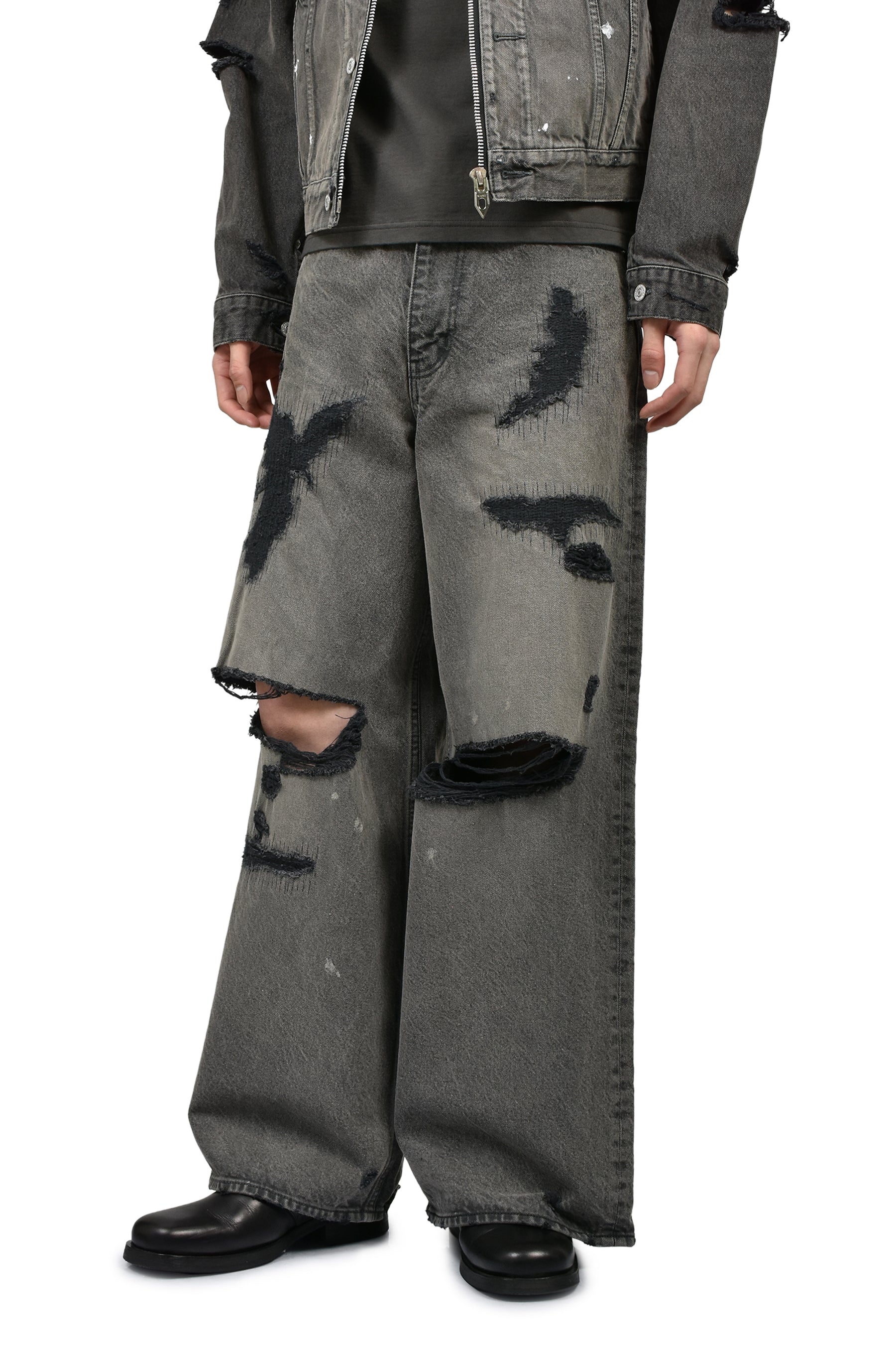 MB BAGGY JEANS ANGEL DAMAGE / BLK