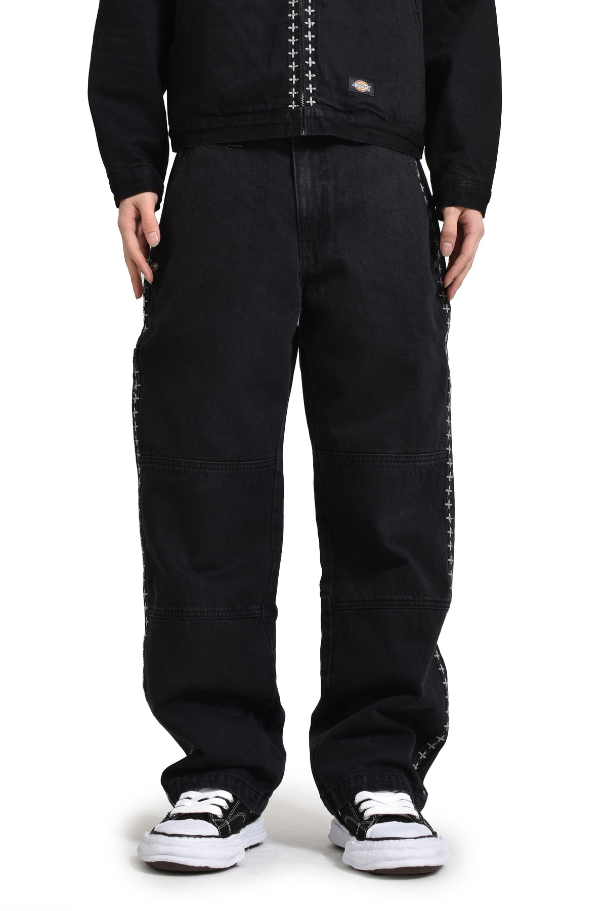 X STITCH PANTS / BLK