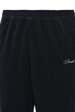 SCRIPT LOGO SLAB PANTS / BLACK
