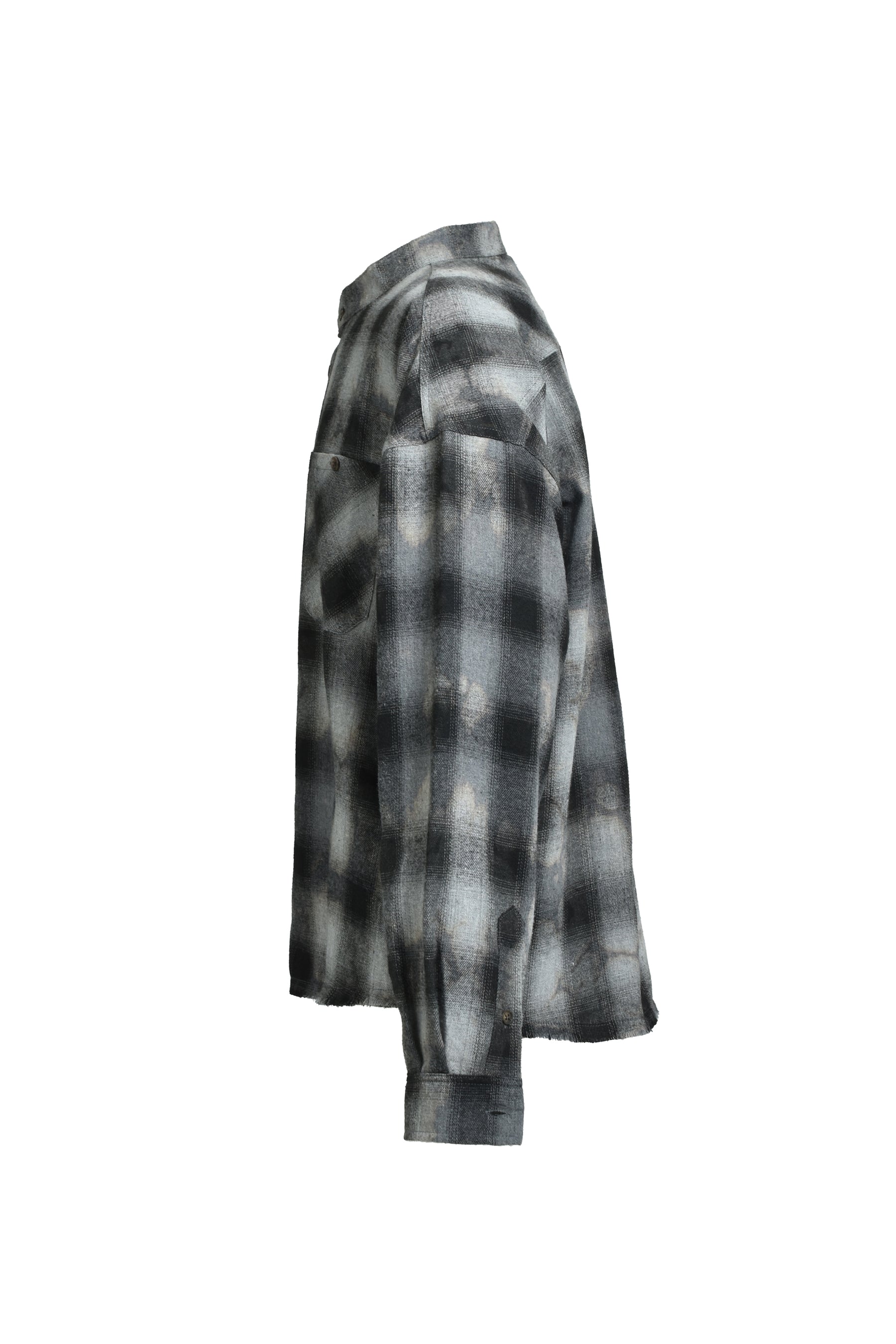 COLLAR LESS SHIRT / BLK