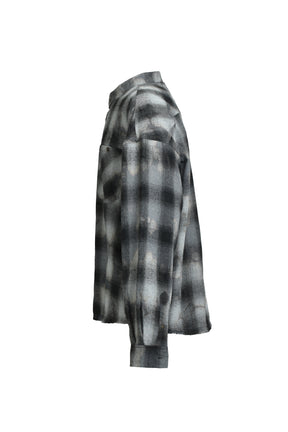 COLLAR LESS SHIRT / BLK