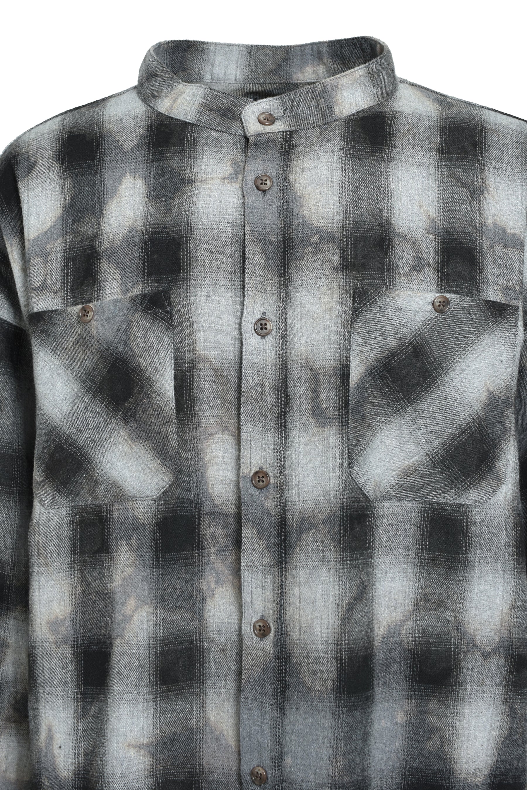 COLLAR LESS SHIRT / BLK