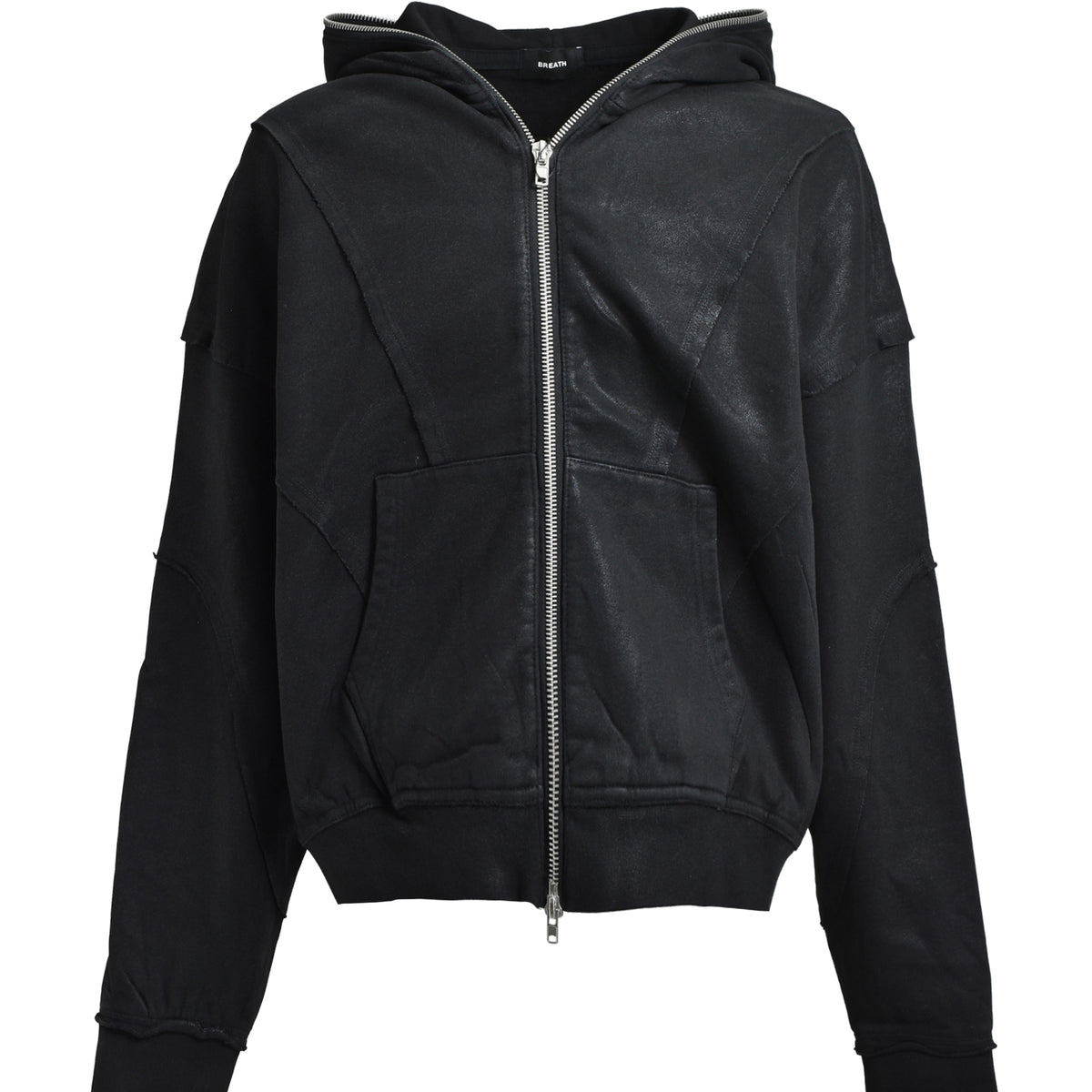 BREATH ブレス FW25 COATING ZIP UP HOODIE / BLK - NUBIAN ヌビアン