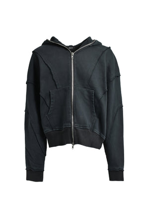 FADE ZIP UP HOODIE / BLK